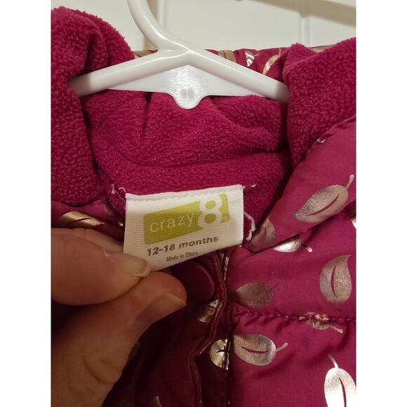 Crazy 8 Toddler Puffer Coat 12-18 Month - Picture 4 of 6